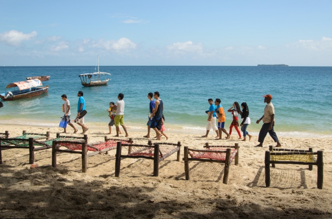 Zanzibar'da turistler